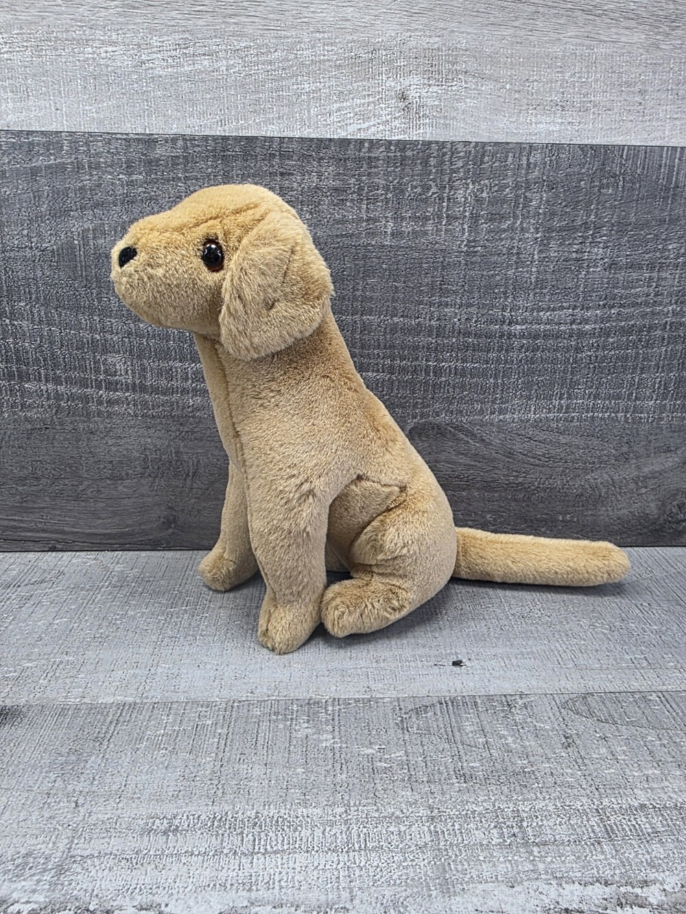Douglas Plush Dog Yellow Lab Golden Retriever Sitting 9" Cuddle Toys G37